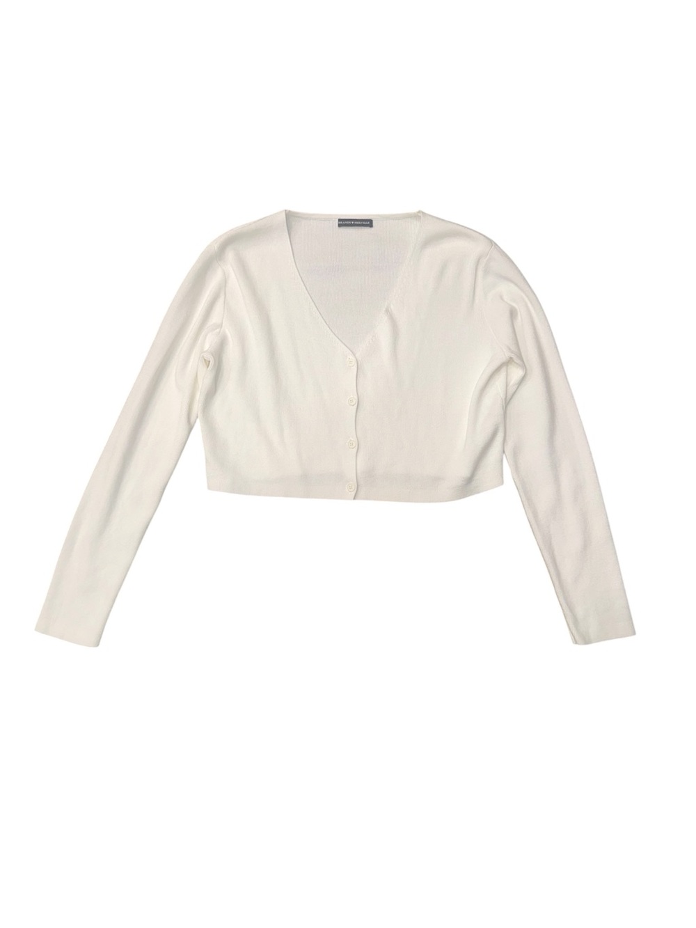 Brandy Melville off white crop button down cardigan size medium